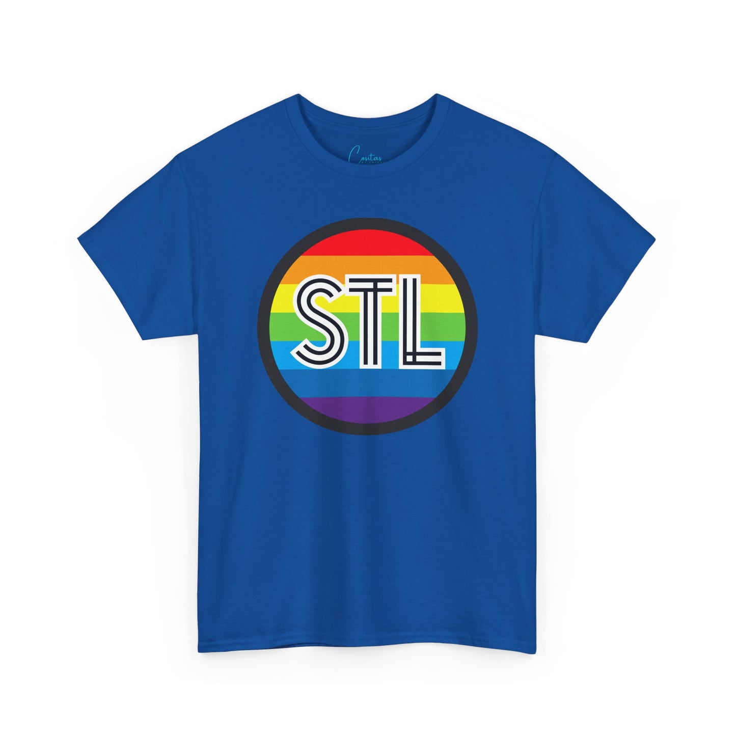 STL Saint Louis Pride Rainbow Unisex Heavy Cotton Tee