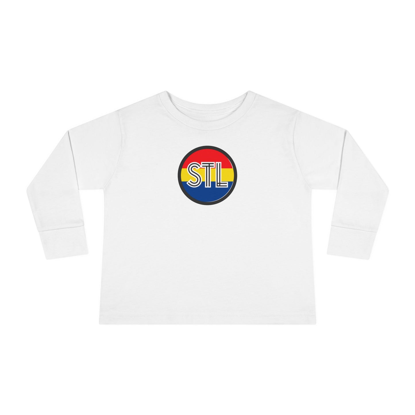 Colorful STL Toddler Long Sleeve Tee - Fun and Stylish Pediatric Apparel