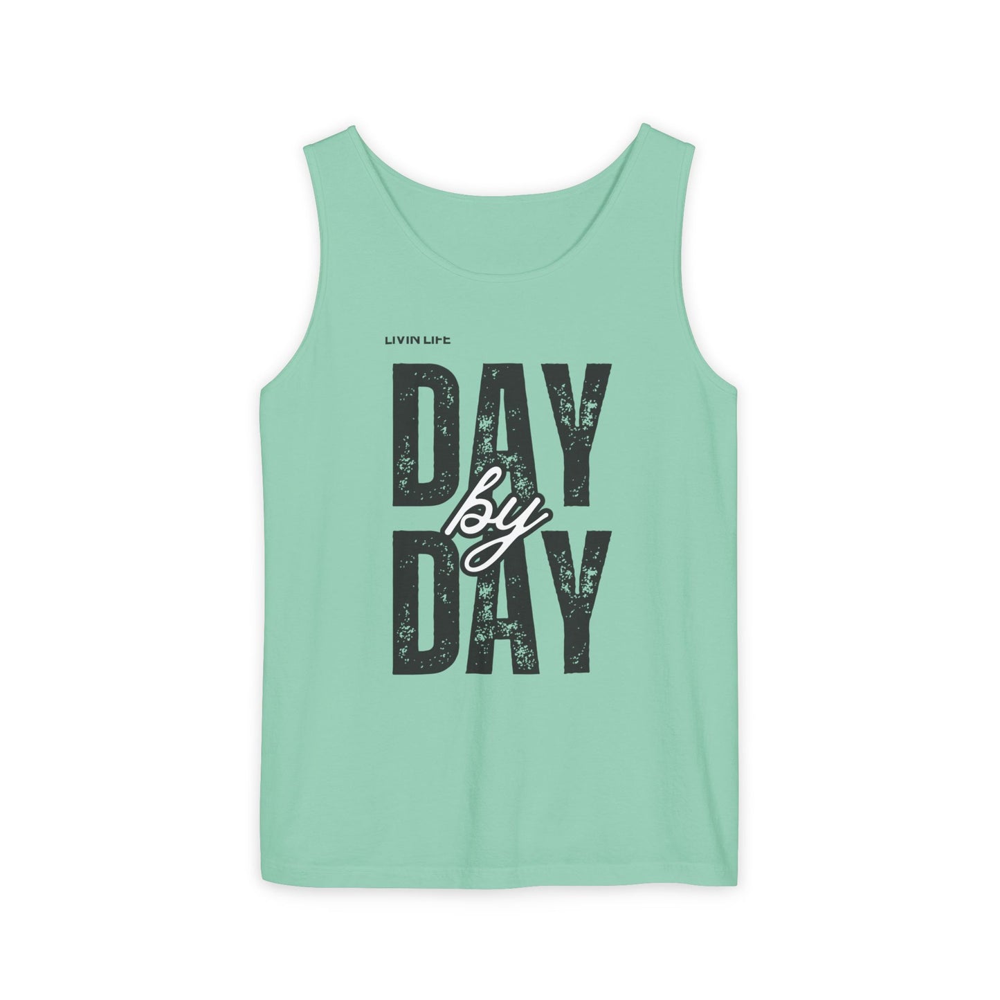 Livin Life Day by Day Unisex Jersey Short Sleeve Tank