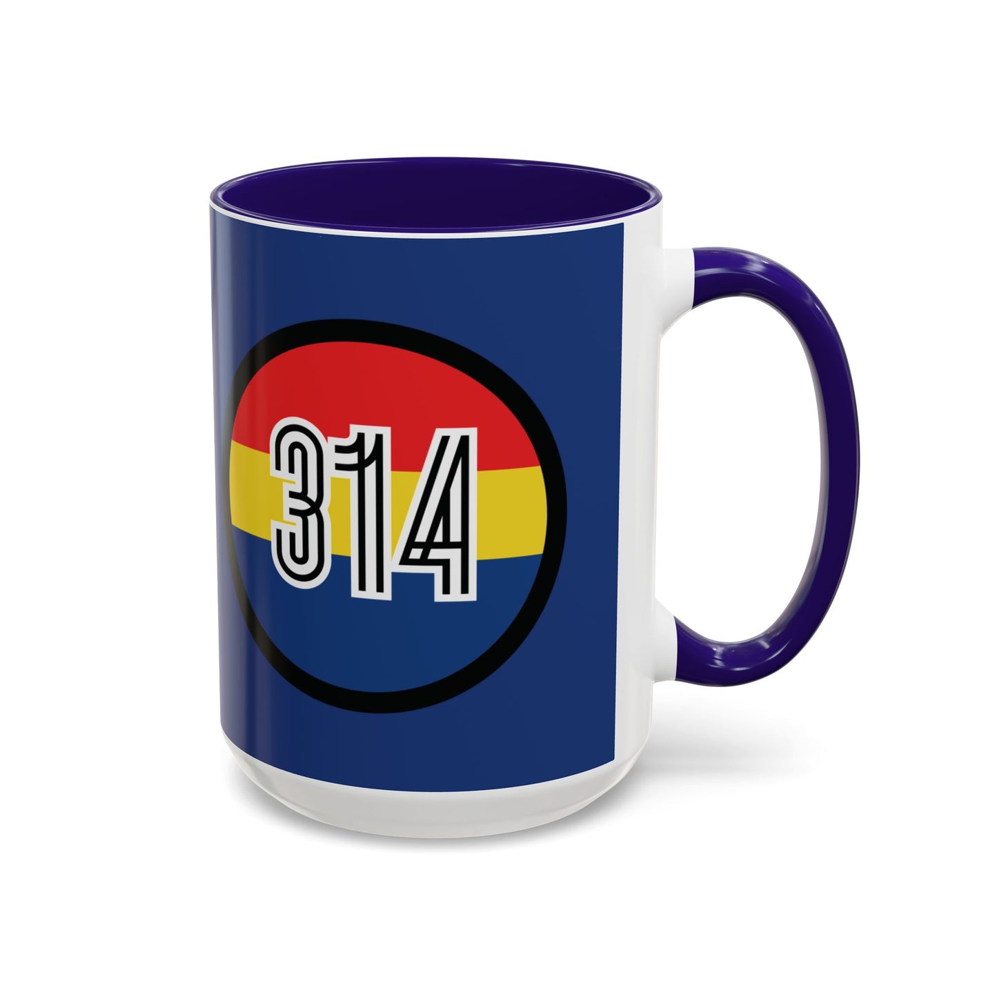 Custom Colorful BLUE Coffee Mug with STL & 314 Design – Perfect Gift for Friends and Family