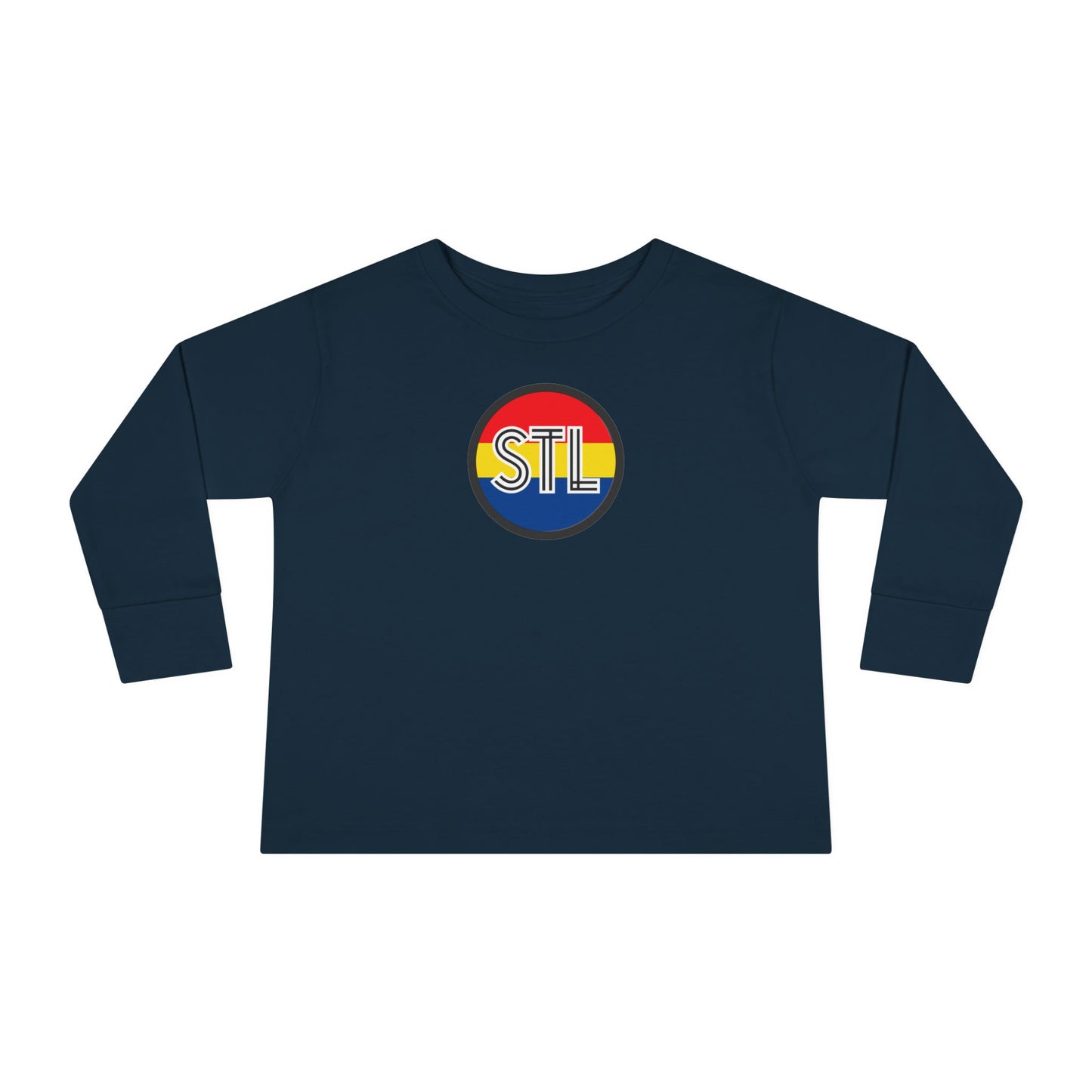 Colorful STL Toddler Long Sleeve Tee - Fun and Stylish Pediatric Apparel