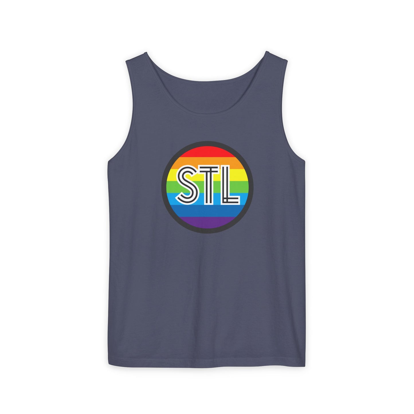 STL Rainbow Single Jersey Men's Tank