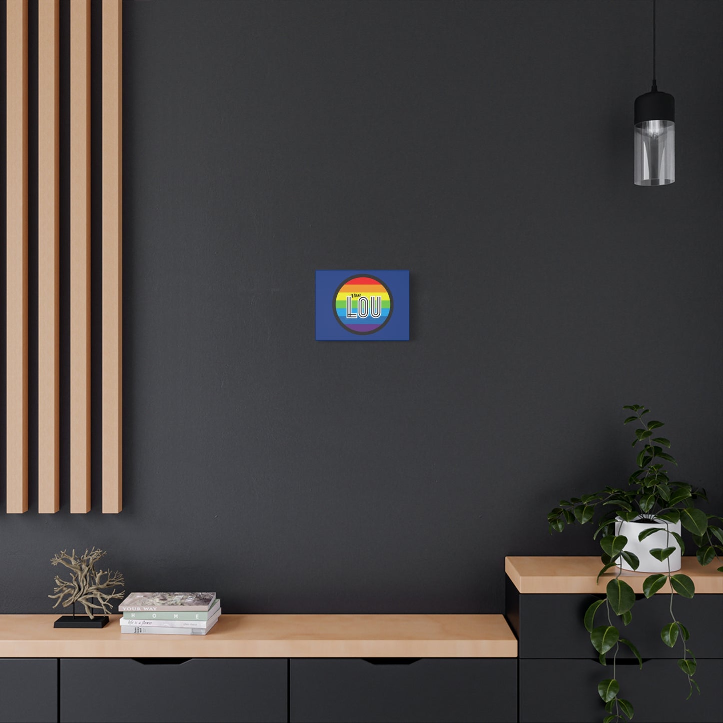 The Lou Rainbow Matte Canvas, Stretched, 1.25"