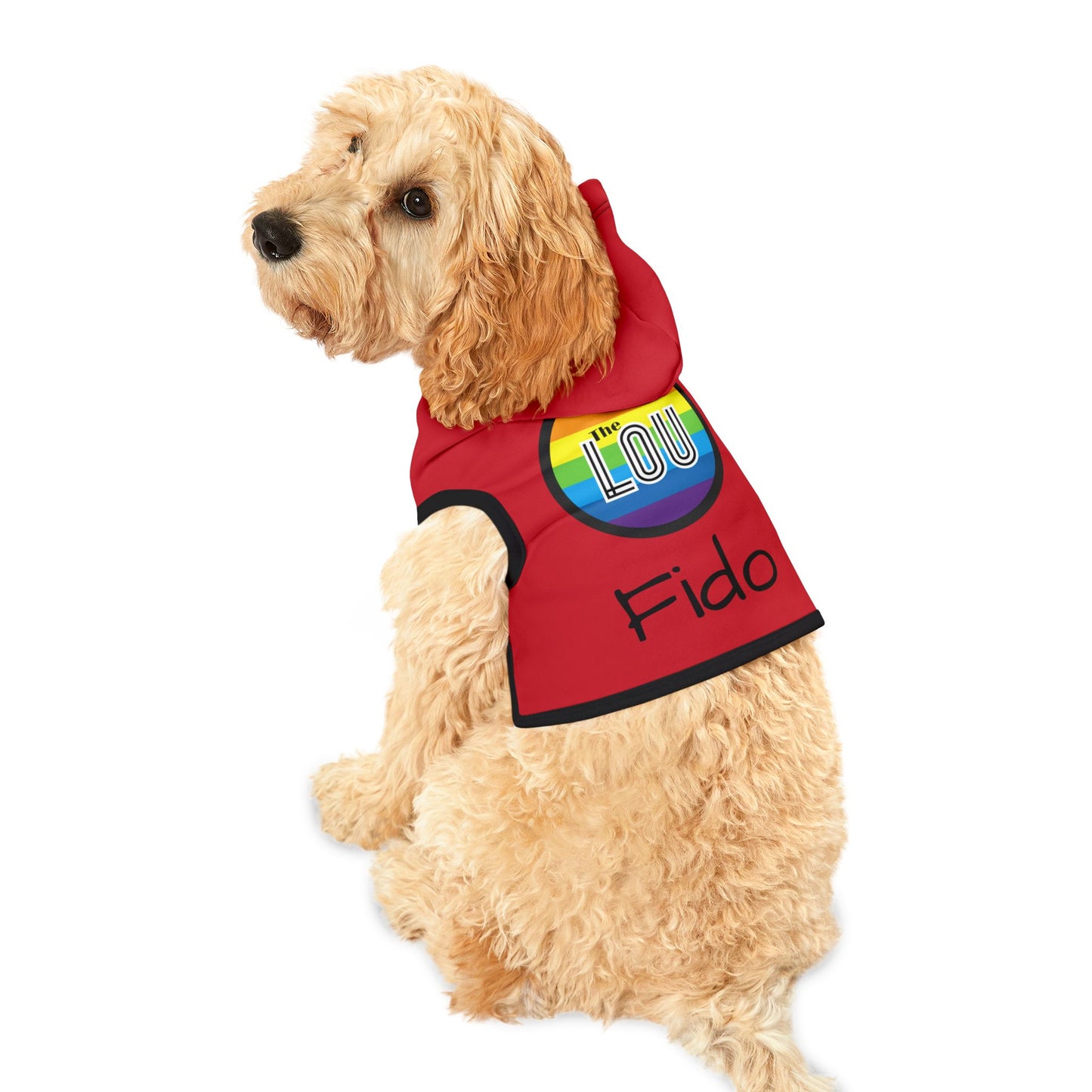 The Lou Pride Customizable Pet Hoodie for Cozy Comfort - Perfect for Celebrations and Everyday Wear