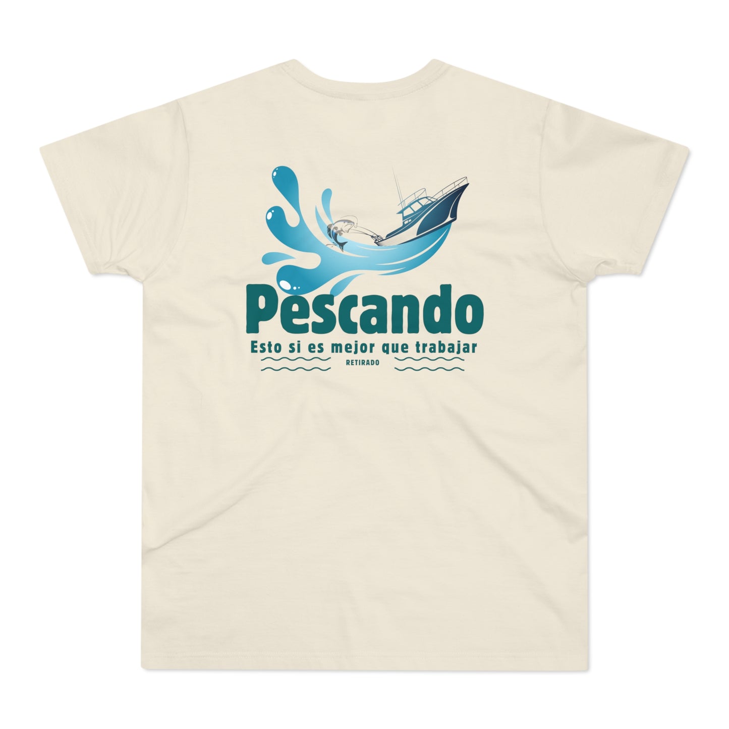 Pescando: Mejor que trabajar Single Jersey Men's T-shirt
