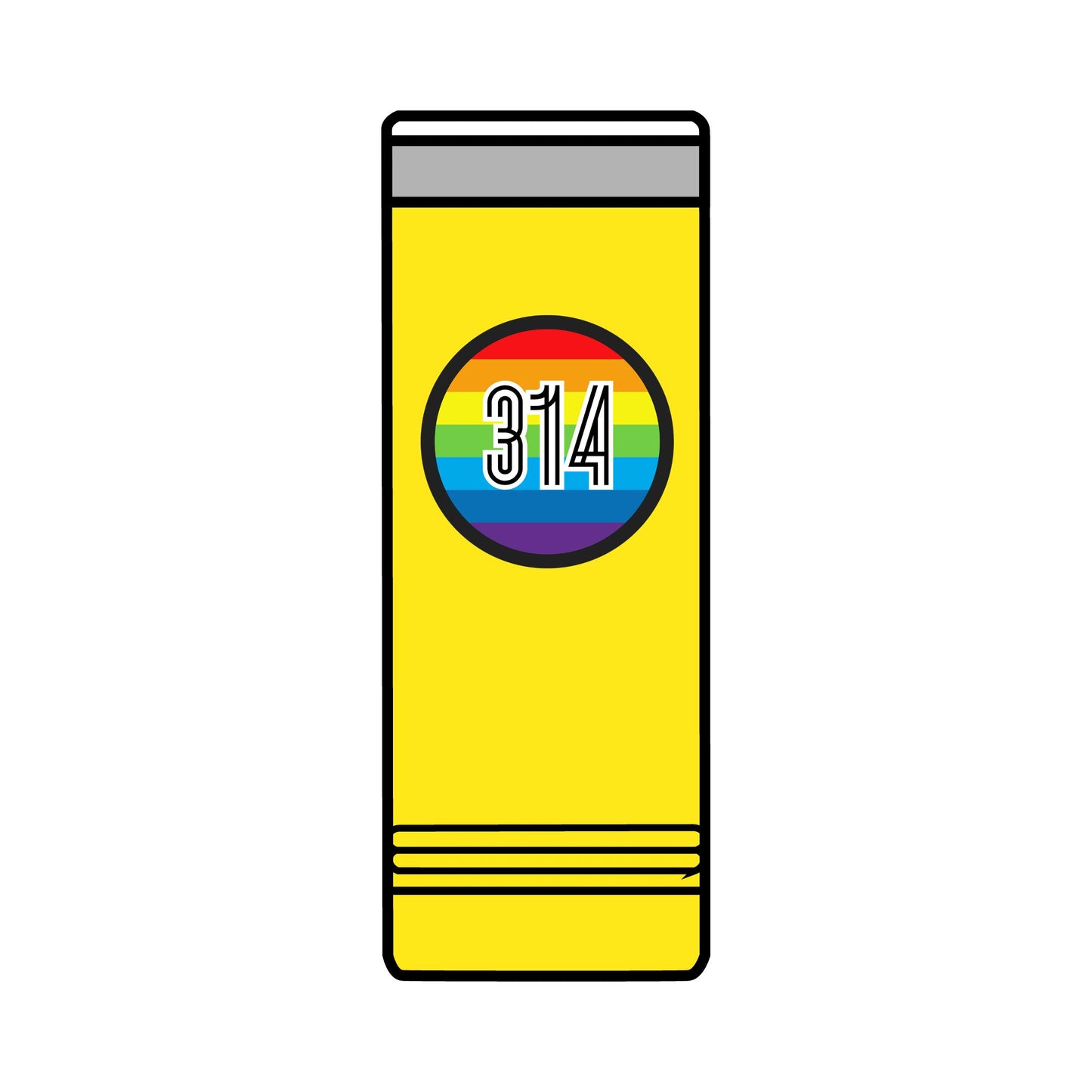 Colorful STL & The Lou Skinny Tumbler - 22oz Insulated Travel Mug for Fans