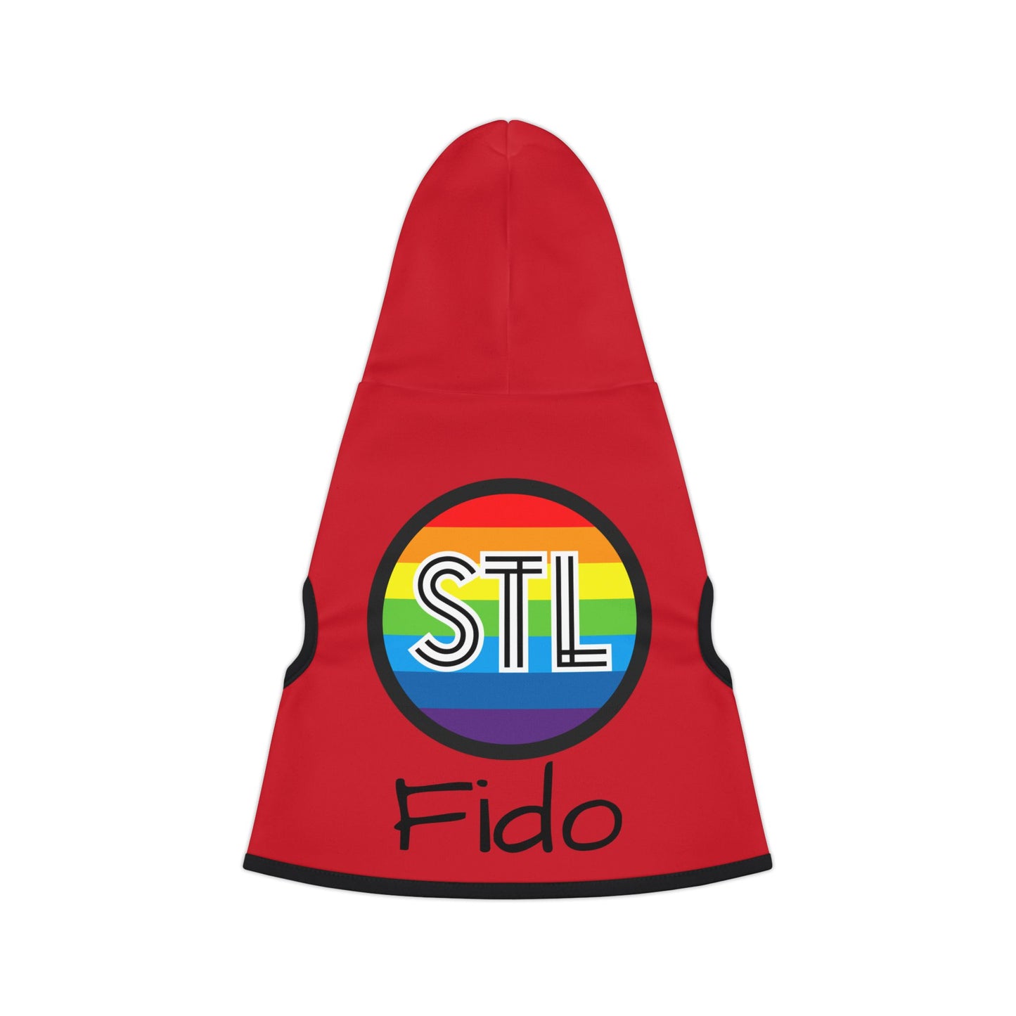 STL Pride Customizable Pet Hoodie for Cozy Comfort - Perfect for Celebrations and Everyday Wear
