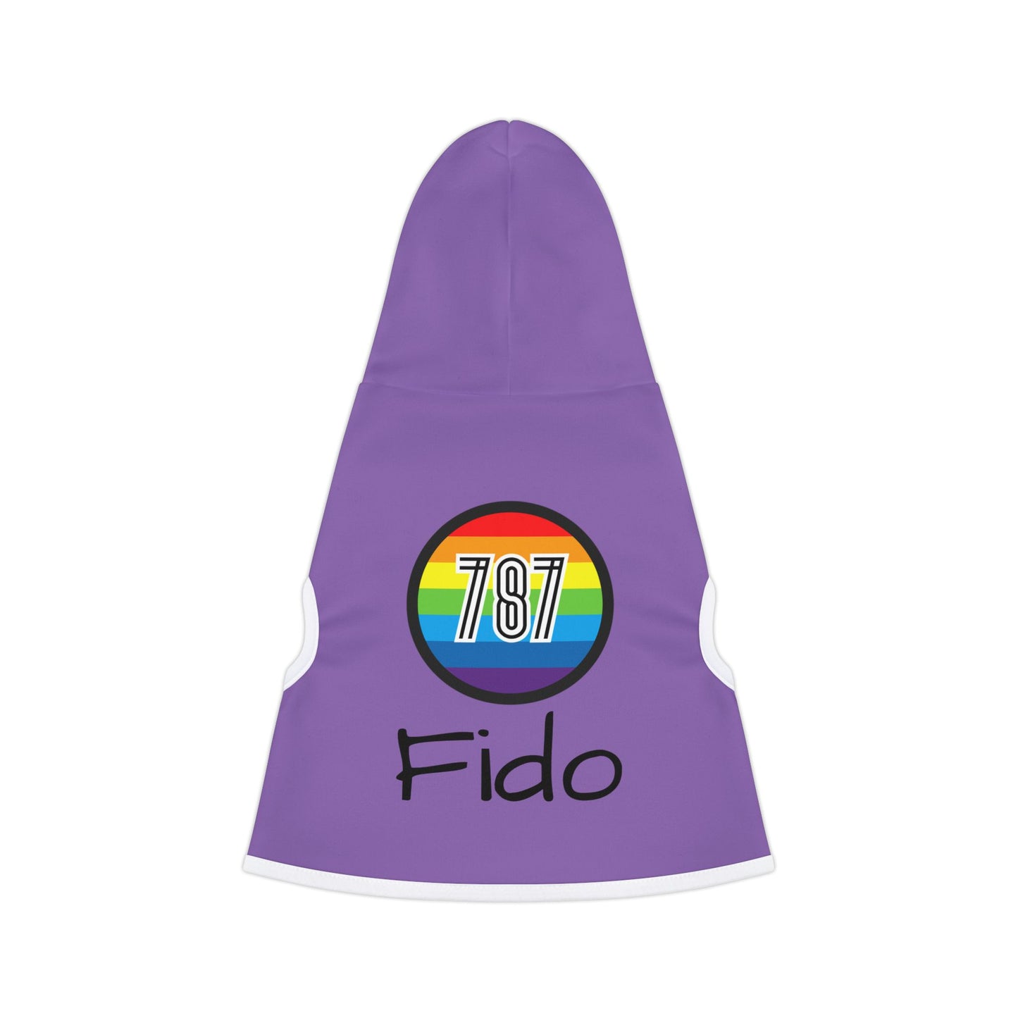 787 Rainbow Customizable Pet Hoodie for Cozy Comfort - Perfect for Celebrations and Everyday Wear