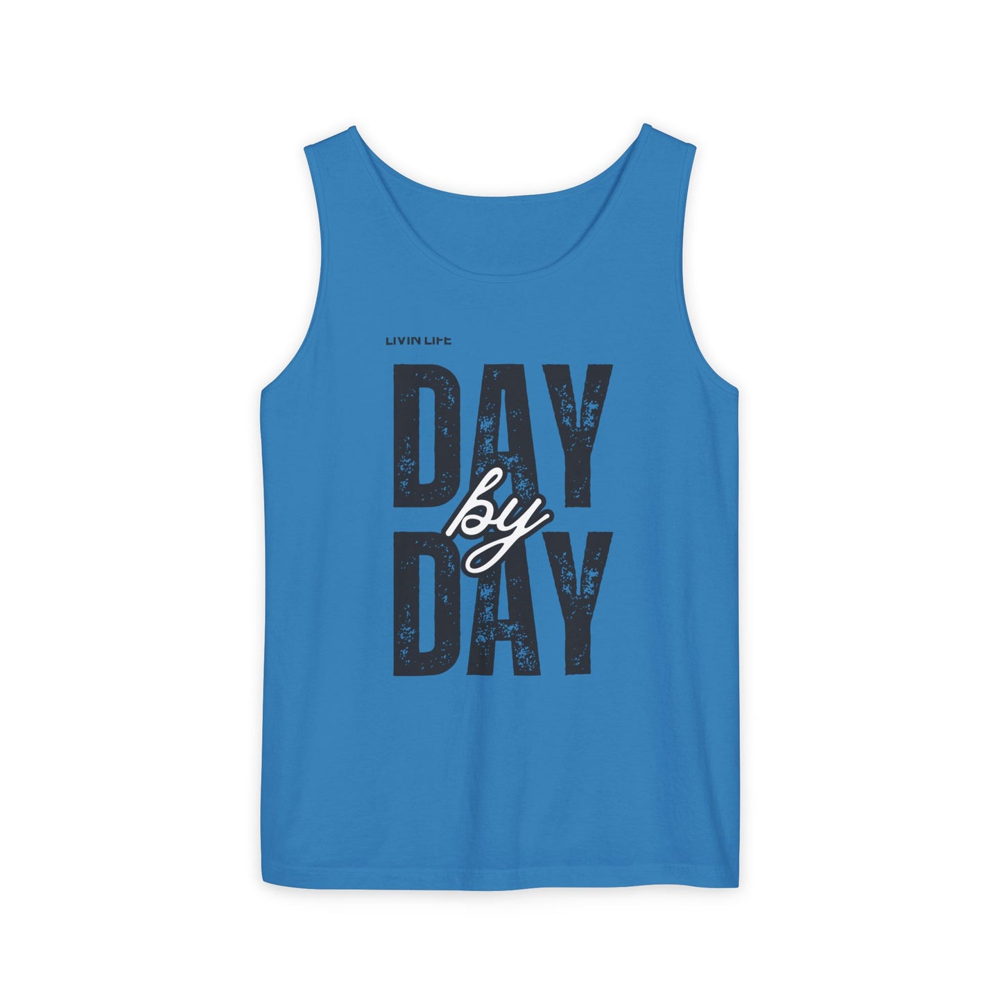 Livin Life Day by Day Unisex Jersey Short Sleeve Tank