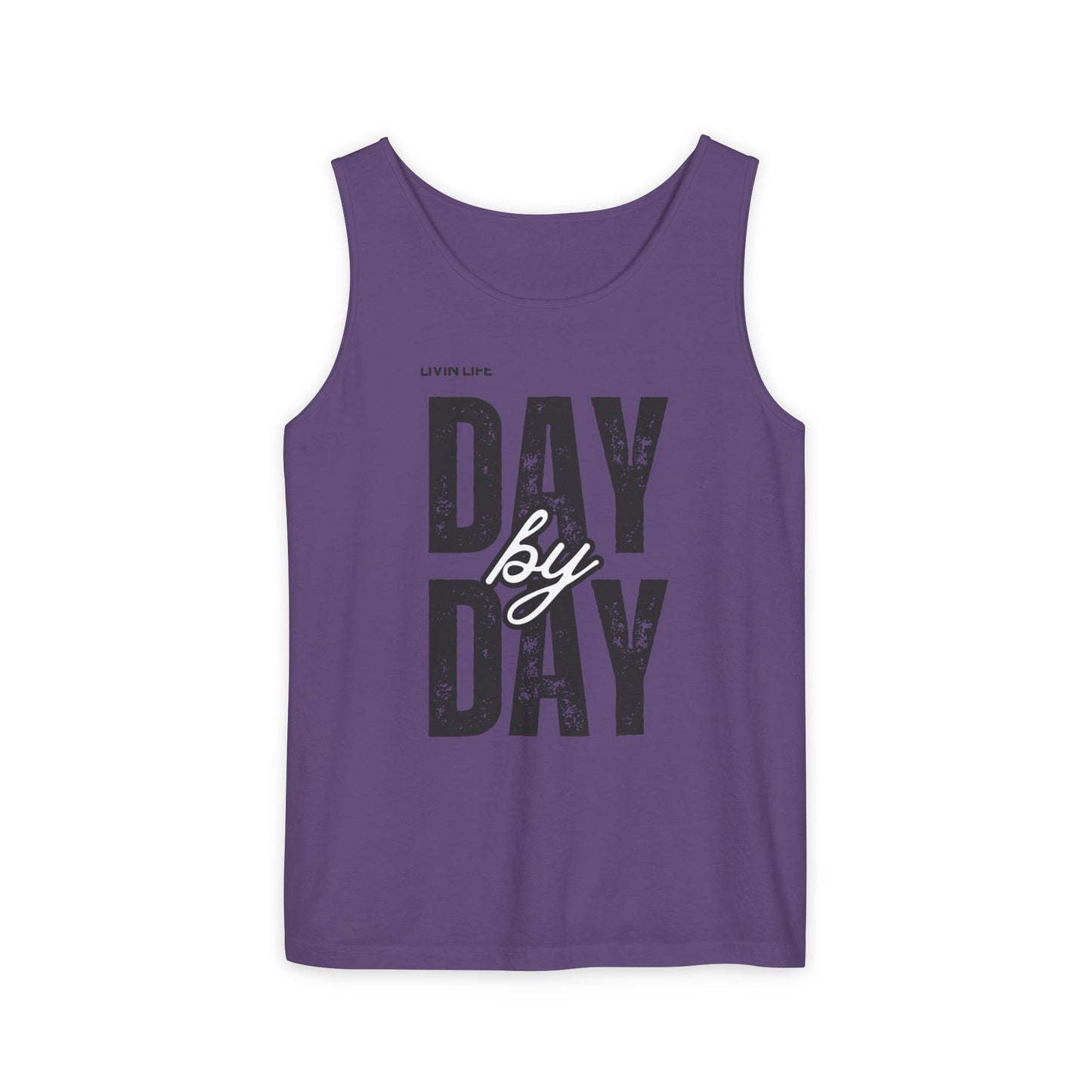 Livin Life Day by Day Unisex Jersey Short Sleeve Tank