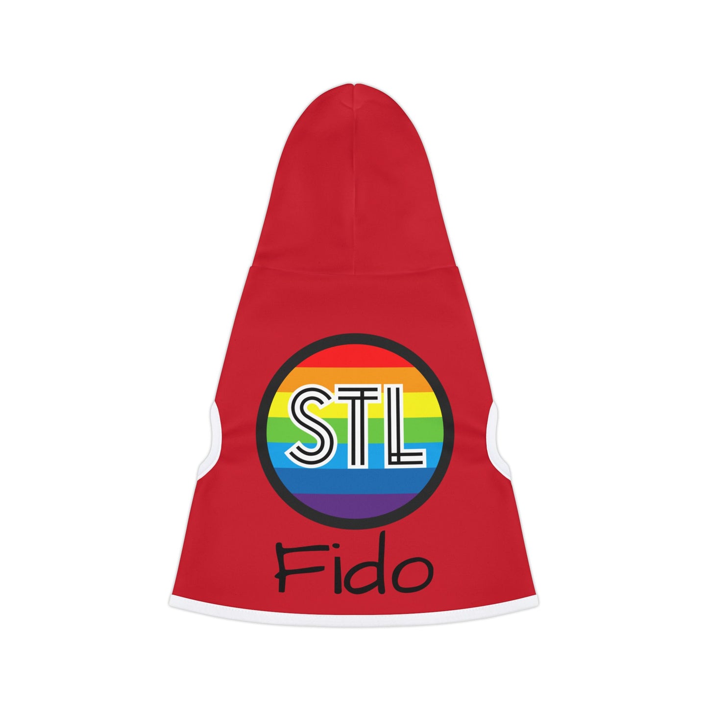 STL Pride Customizable Pet Hoodie for Cozy Comfort - Perfect for Celebrations and Everyday Wear