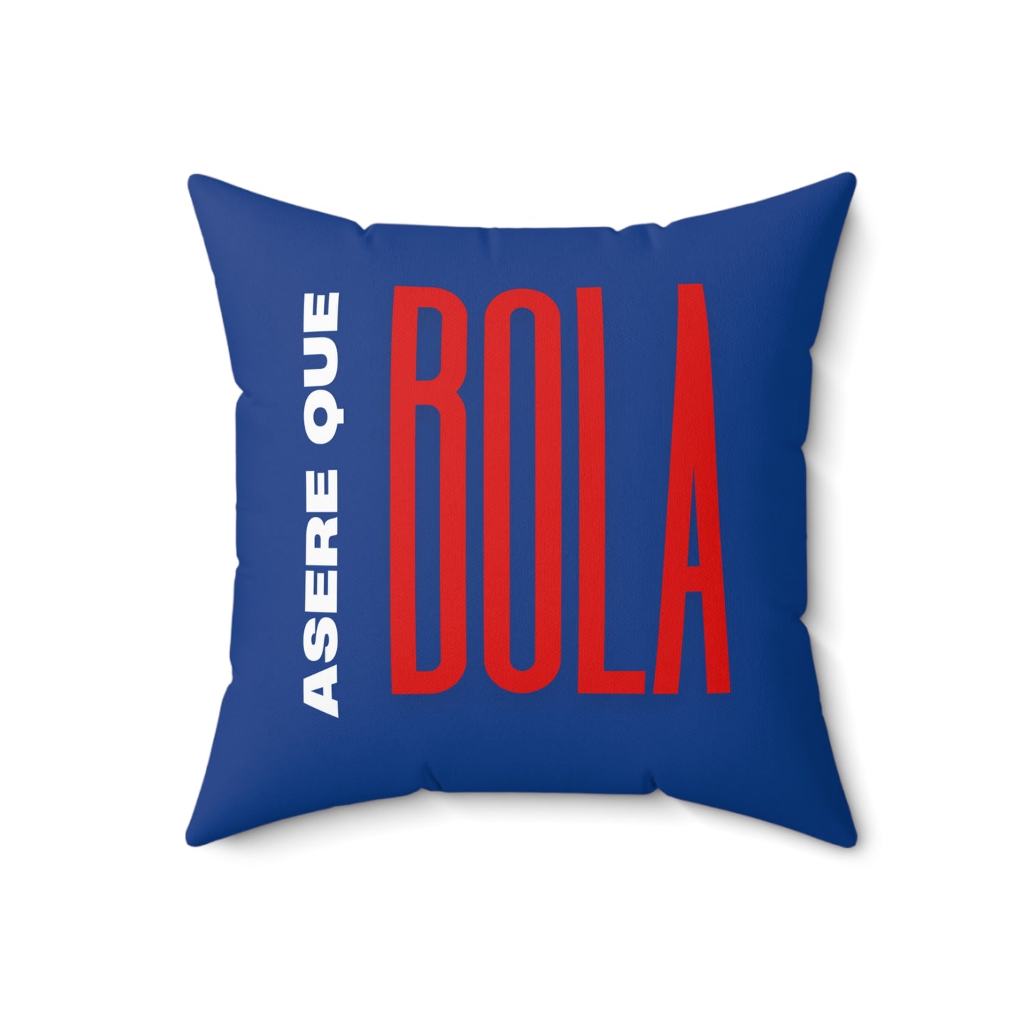 Asere Que Bola Cuban Flag Spun Polyester Square Pillow