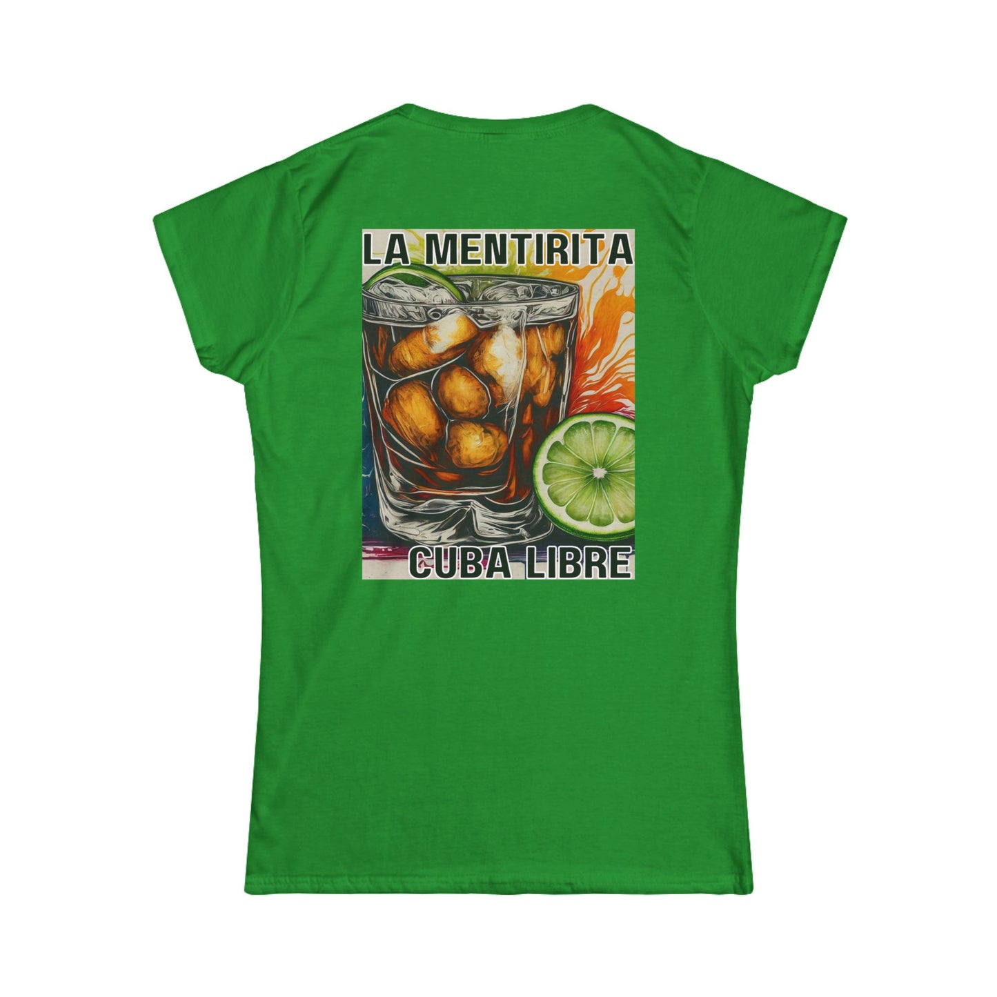 Cuba Libre Mentirita Tee for Women - Stylish Softstyle Shirt with Fun Cocktail Design