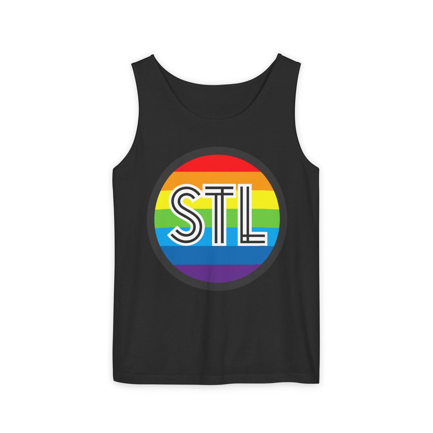 STL Rainbow Single Jersey Men's Tank