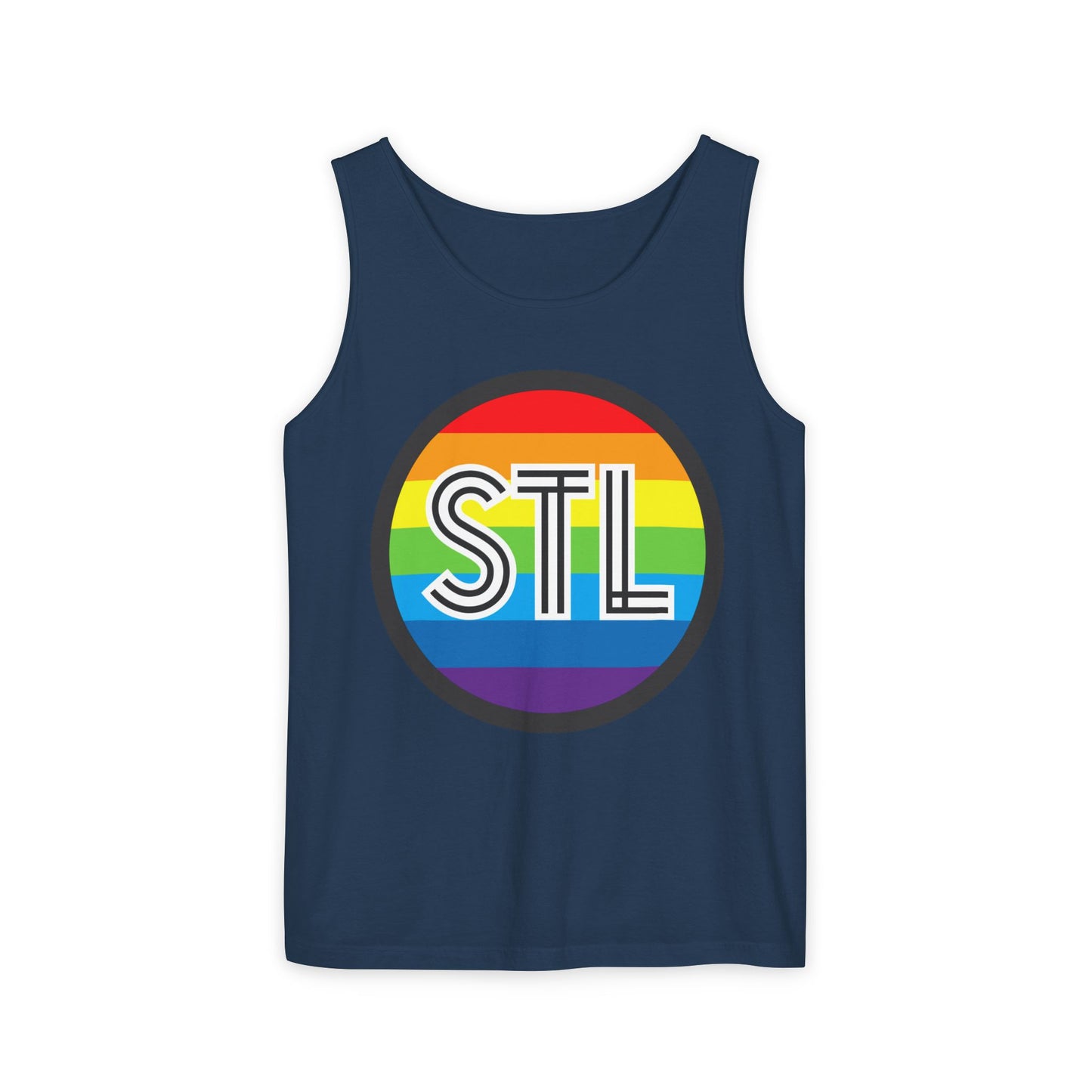 STL Rainbow Single Jersey Men's Tank