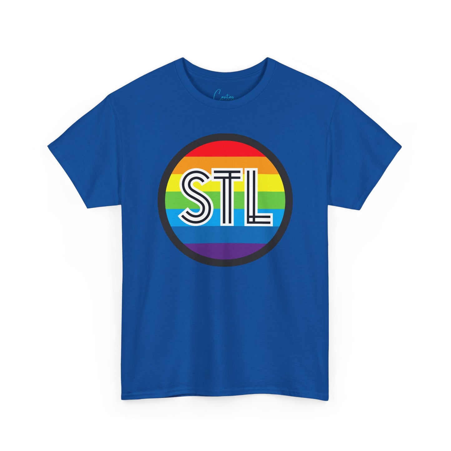 STL Saint Louis Pride Rainbow Unisex Heavy Cotton Tee