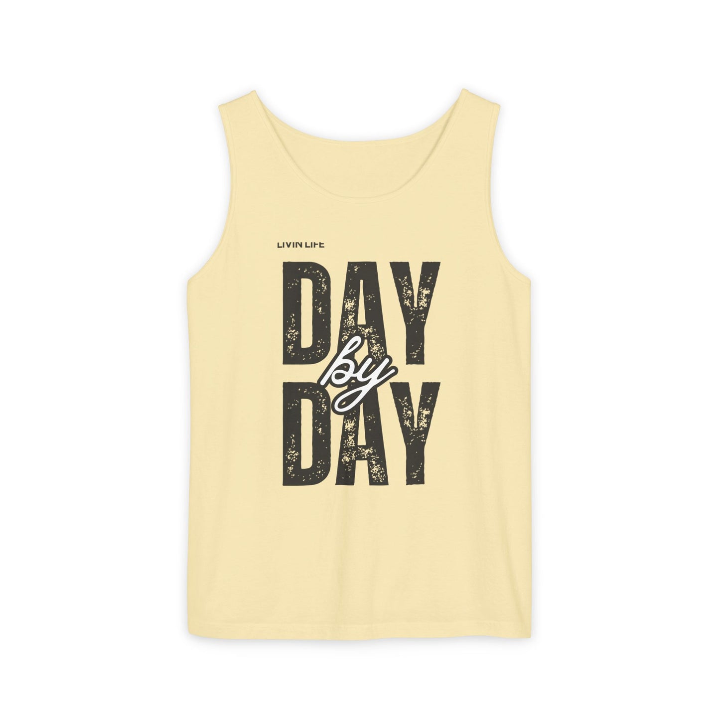 Livin Life Day by Day Unisex Jersey Short Sleeve Tank