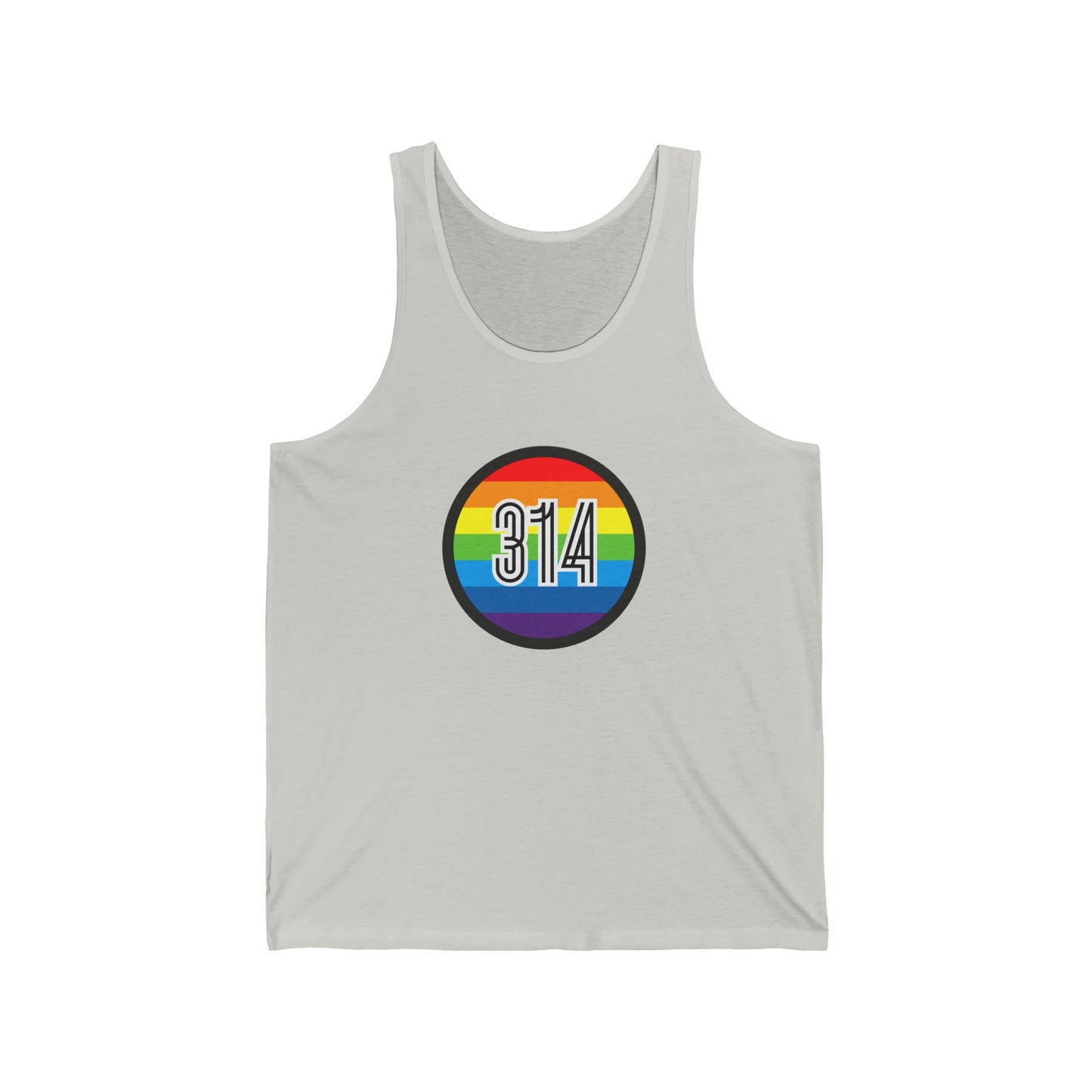 314 Rainbow Single Jersey Men's Tank