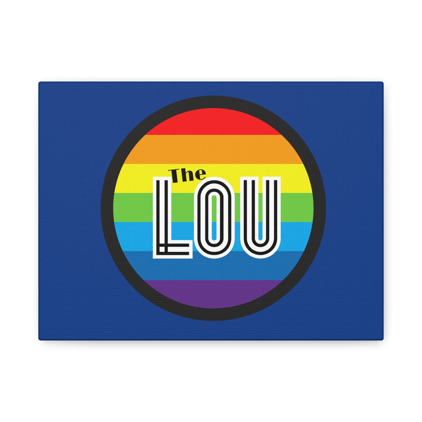 The Lou Rainbow Matte Canvas, Stretched, 1.25"