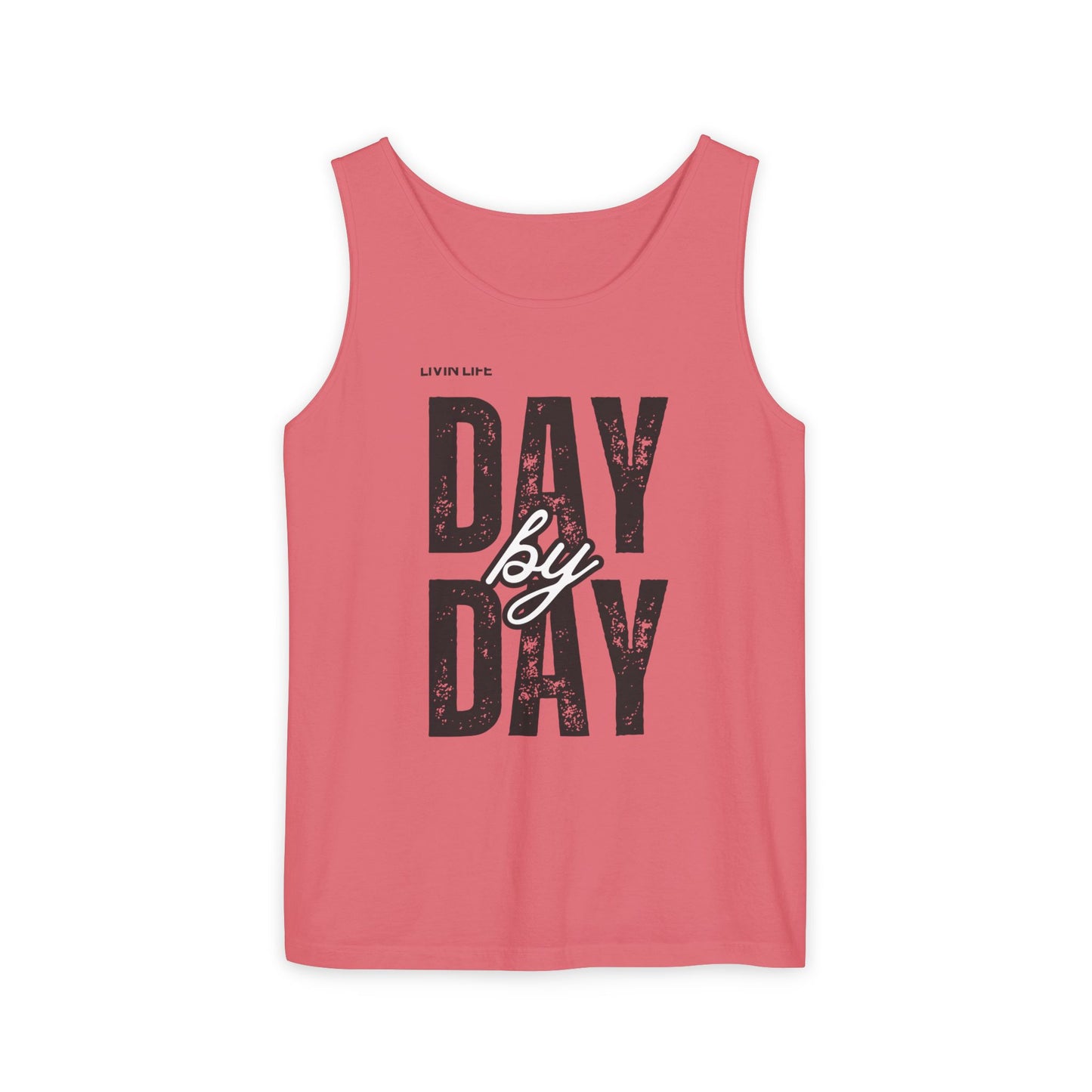 Livin Life Day by Day Unisex Jersey Short Sleeve Tank