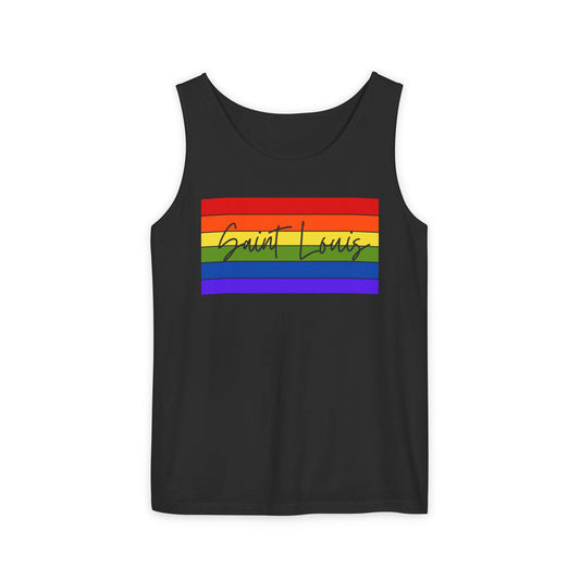 Rainbow Panel Saint Louis Single Jersey Men's Tank