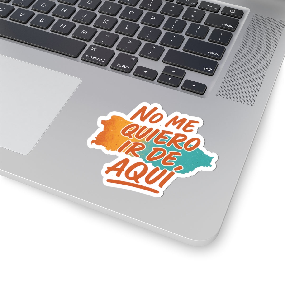 Puerto Rican Pride Sticker — "No me quiero ir de aquí" Kiss-Cut Decal for Tumblers, Laptops & Cars