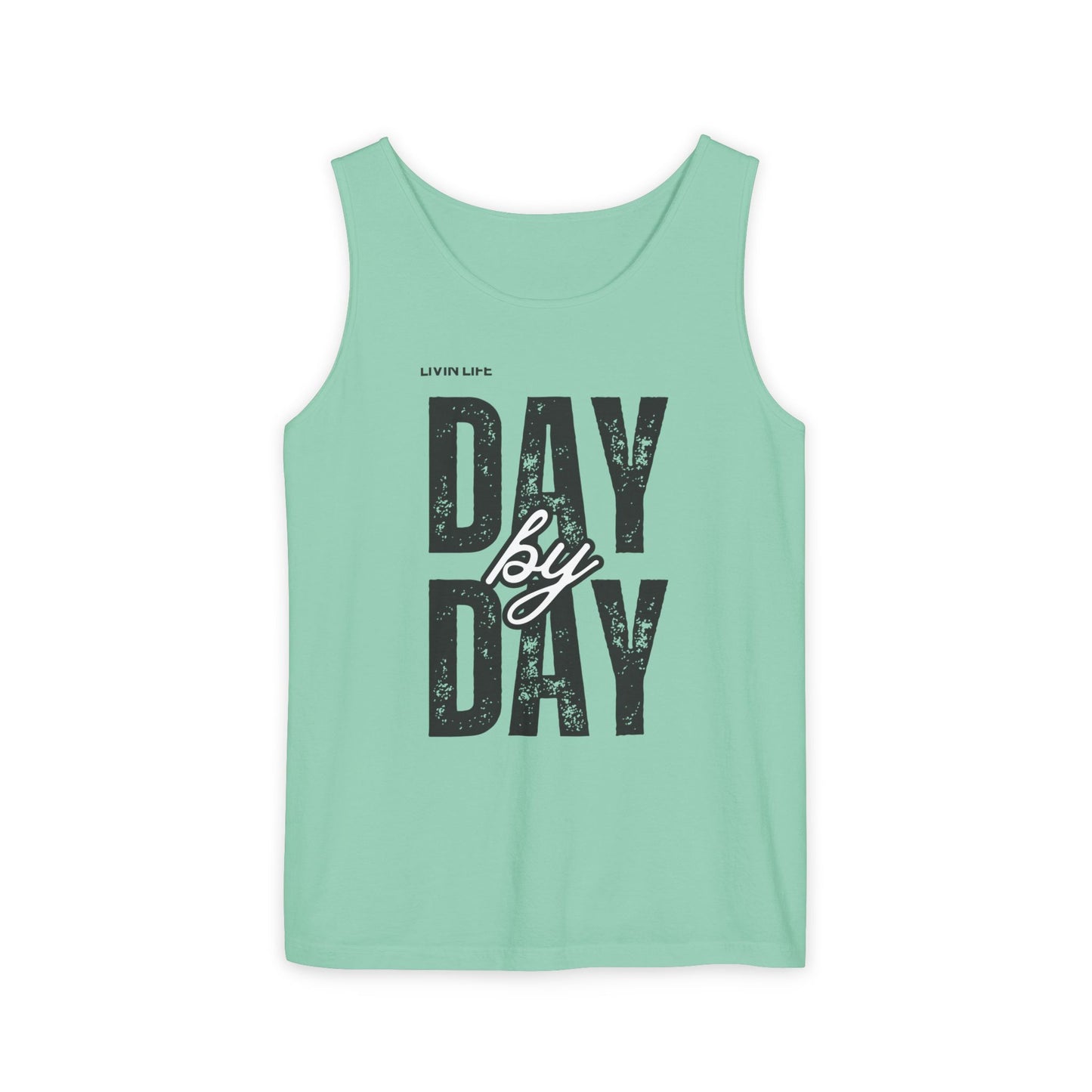 Livin Life Day by Day Unisex Jersey Short Sleeve Tank