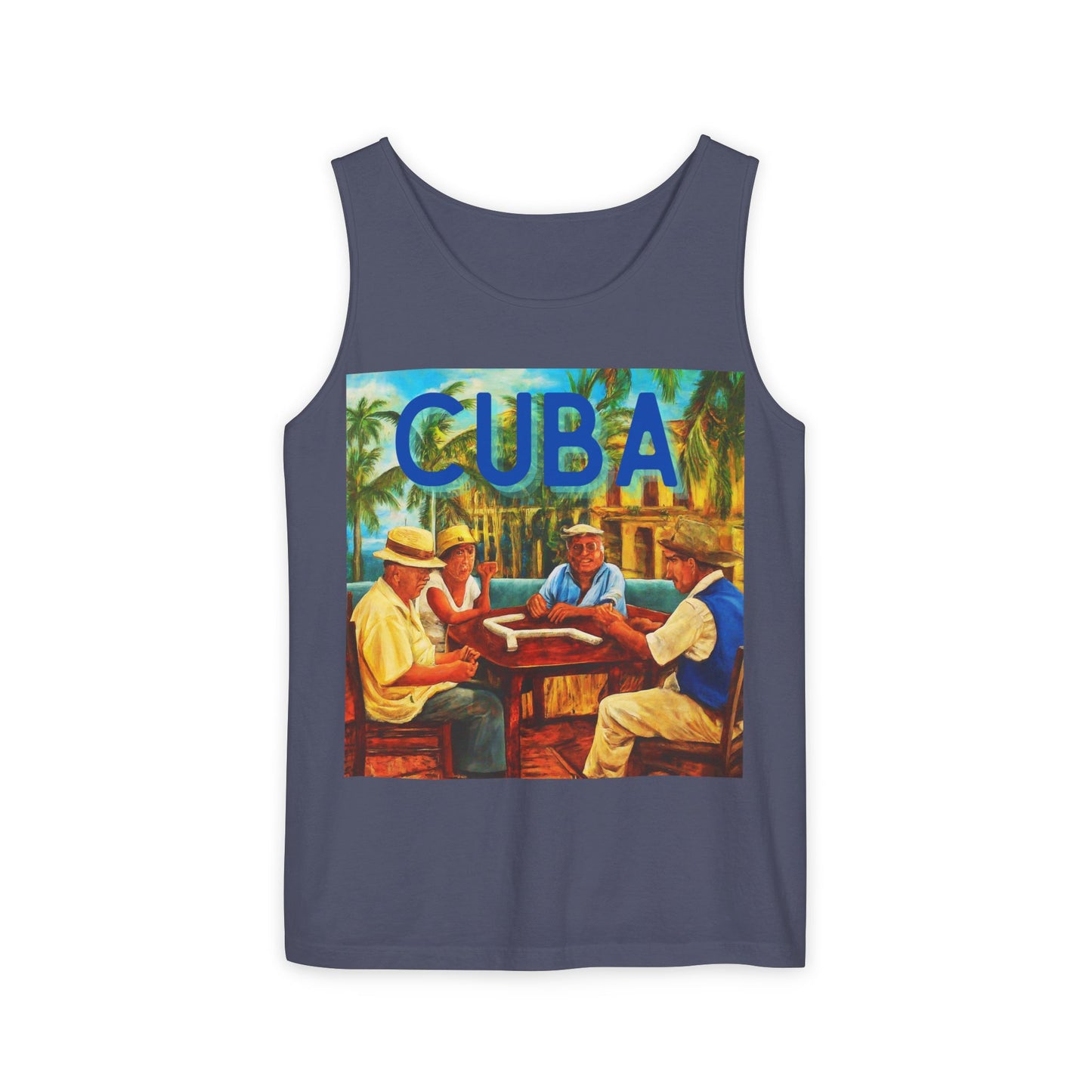 CUBA Dominoes Single Jersey Men's Tank