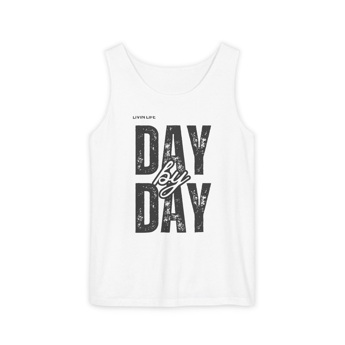 Livin Life Day by Day Unisex Jersey Short Sleeve Tank