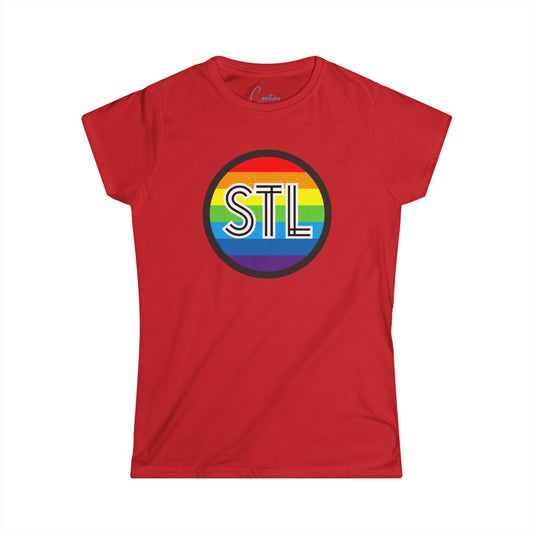 STL Pride Rainbow Women's Softstyle Tee