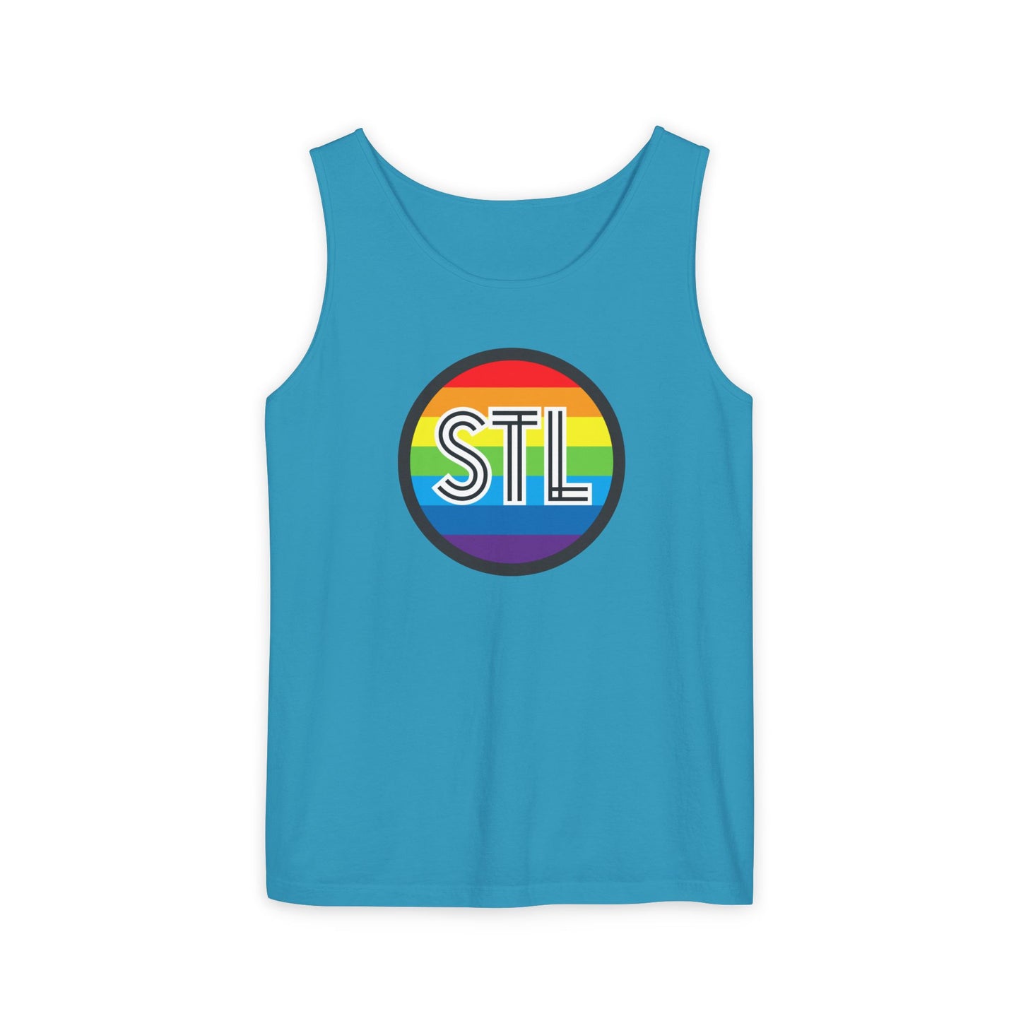 STL Rainbow Single Jersey Men's Tank