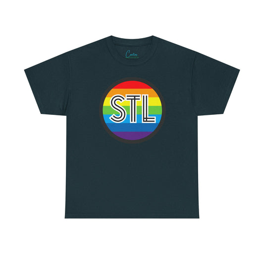 STL Saint Louis Pride Rainbow Unisex Heavy Cotton Tee