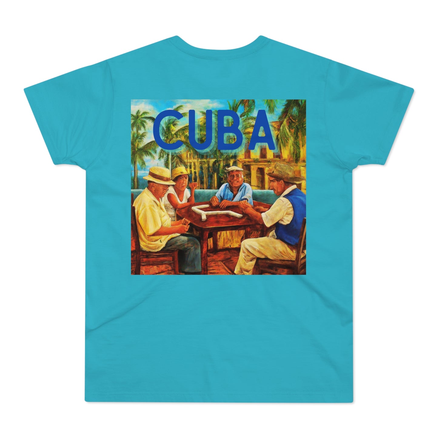 CUBA Dominoes Single Jersey Men's T-shirt