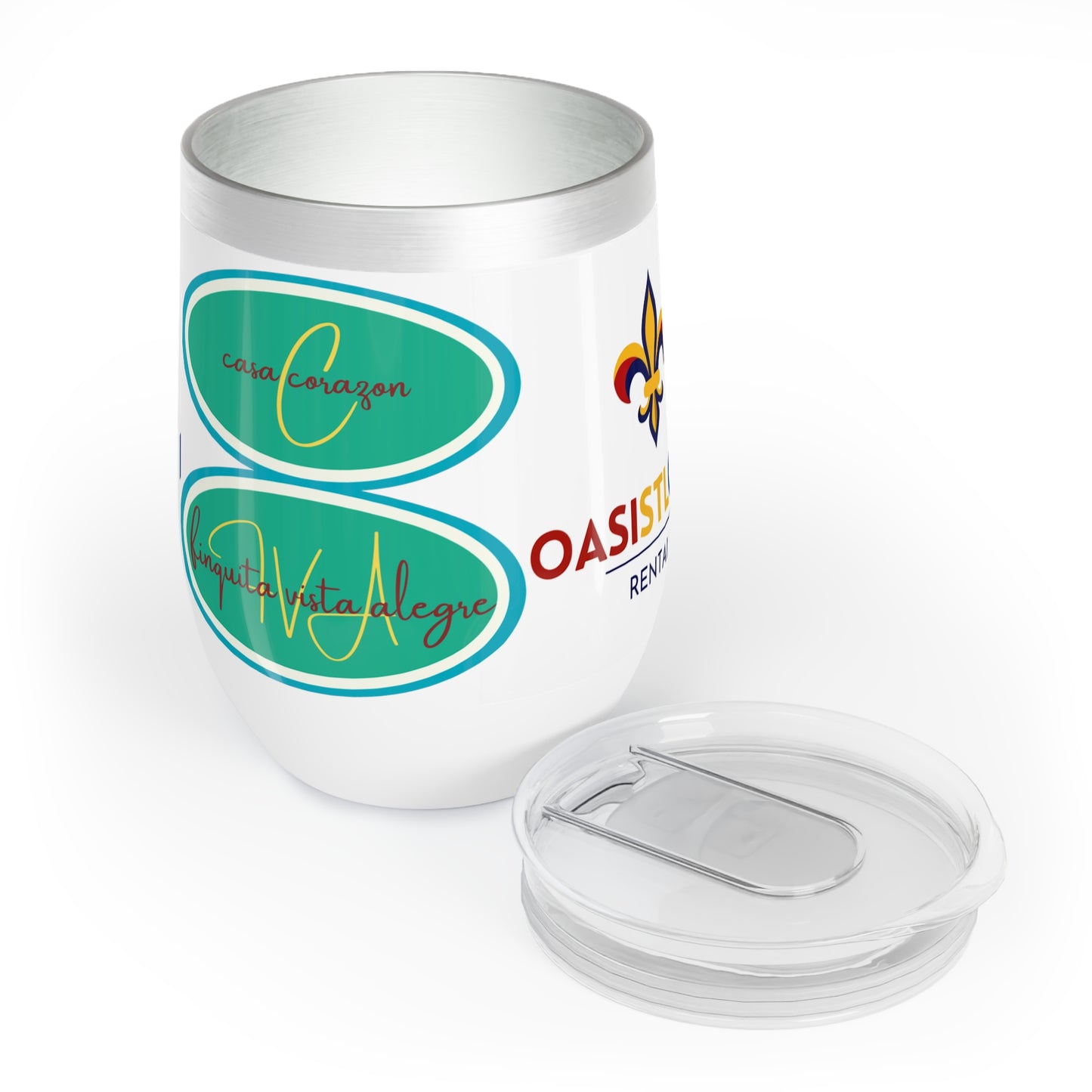 InveSTLouis OasiSTLouis Finquita Vista Alegre Casa Corazon and Cositas by Chiqui Brand Chill Wine Tumbler