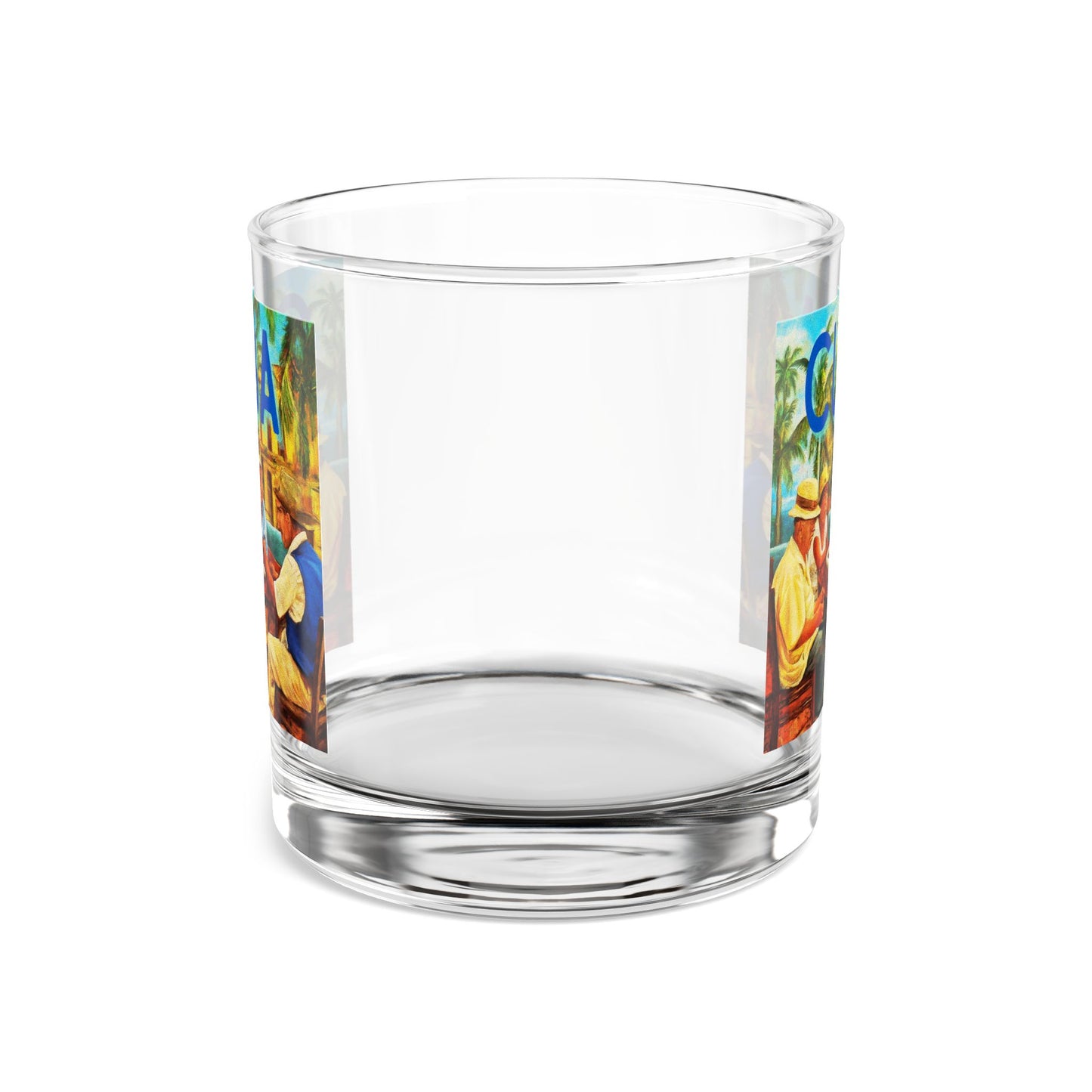 CUBA Dominos Rocks Glass, 10oz