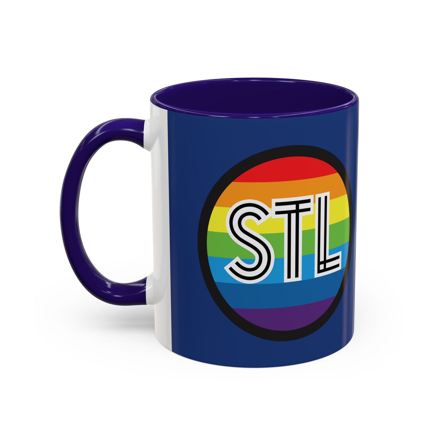 PRIDE Colorful BLUE Coffee Mug with STL & 314 Design – Perfect Gift for Friends and Family