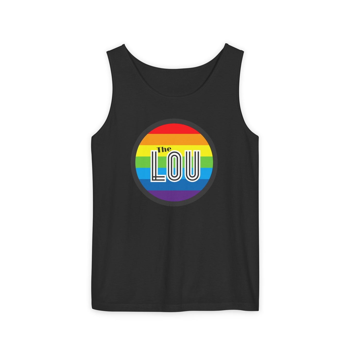 The Lou Rainbow Single Jersey Men's Tank