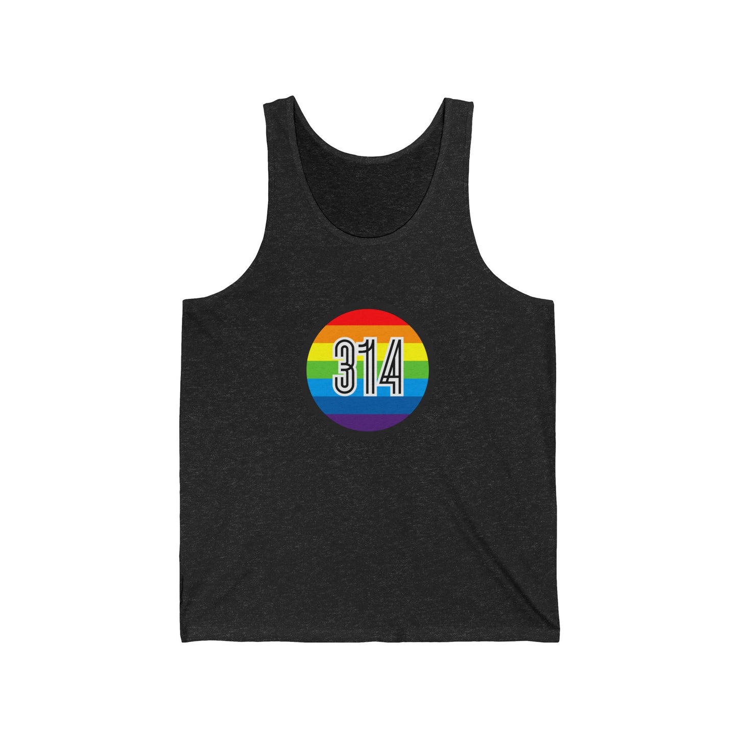 314 Rainbow Single Jersey Men's Tank