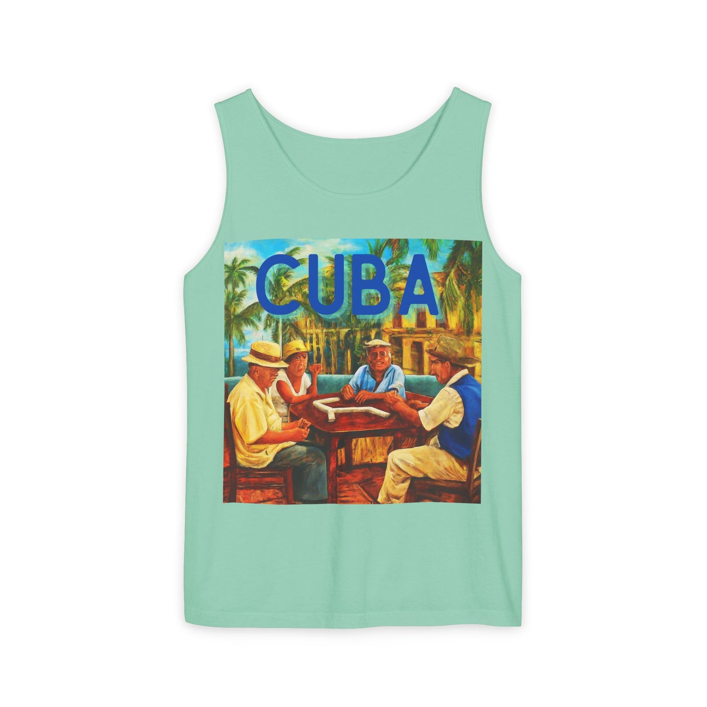 CUBA Dominoes Single Jersey Men's Tank