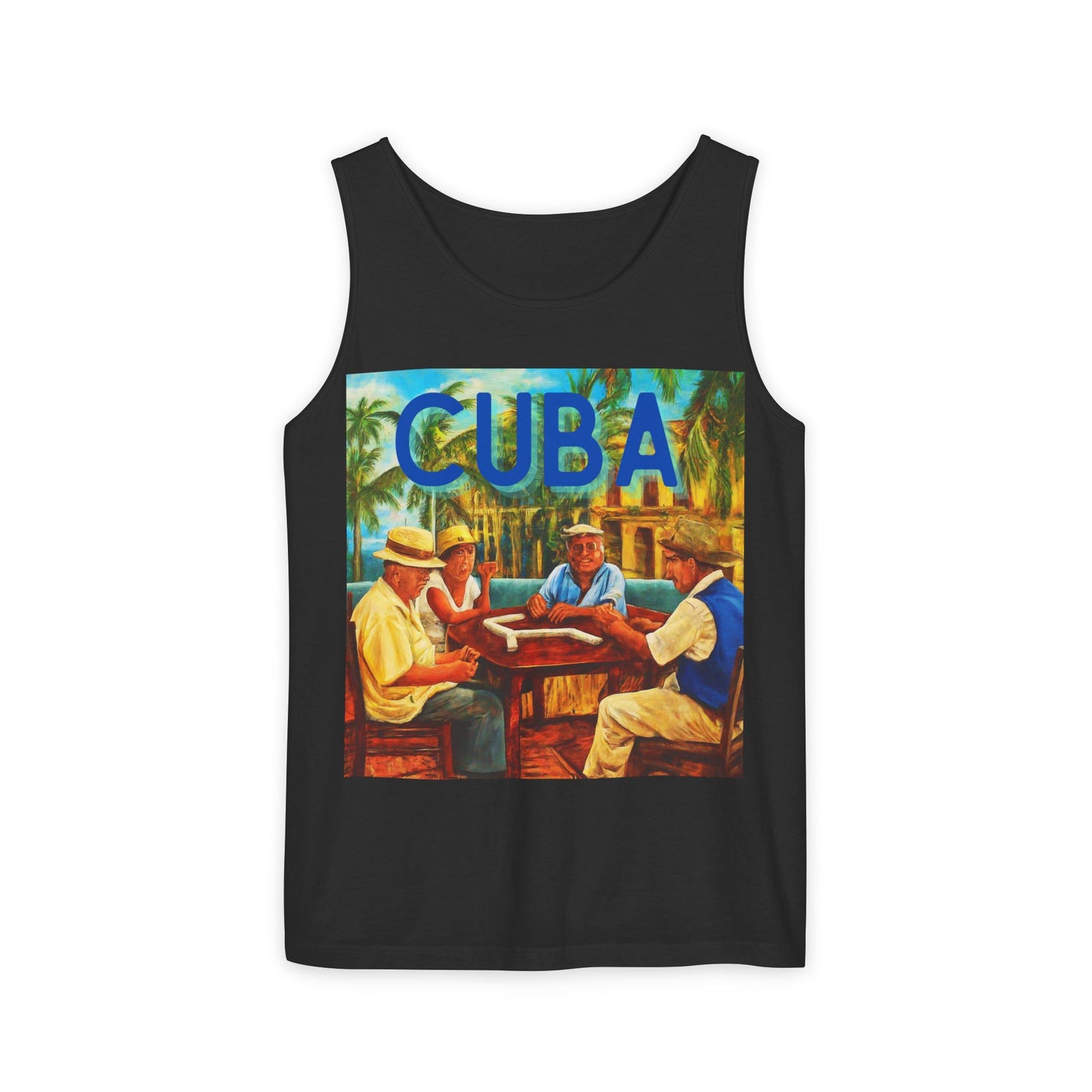 CUBA Dominoes Single Jersey Men's Tank