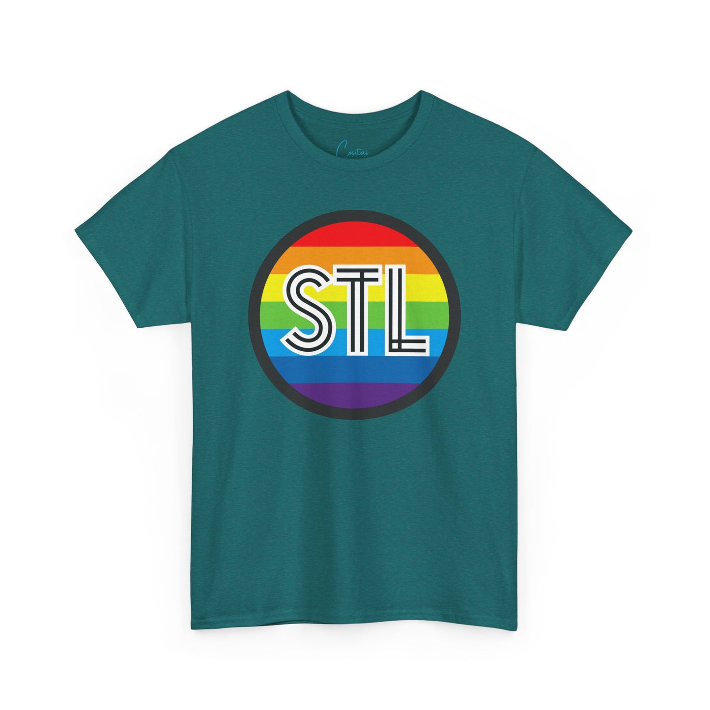 STL Saint Louis Pride Rainbow Unisex Heavy Cotton Tee