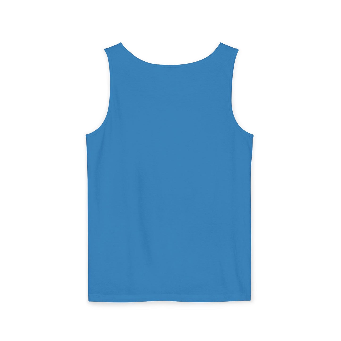 Acere que Bola red white on blue. Unisex Heavy Cotton Tank