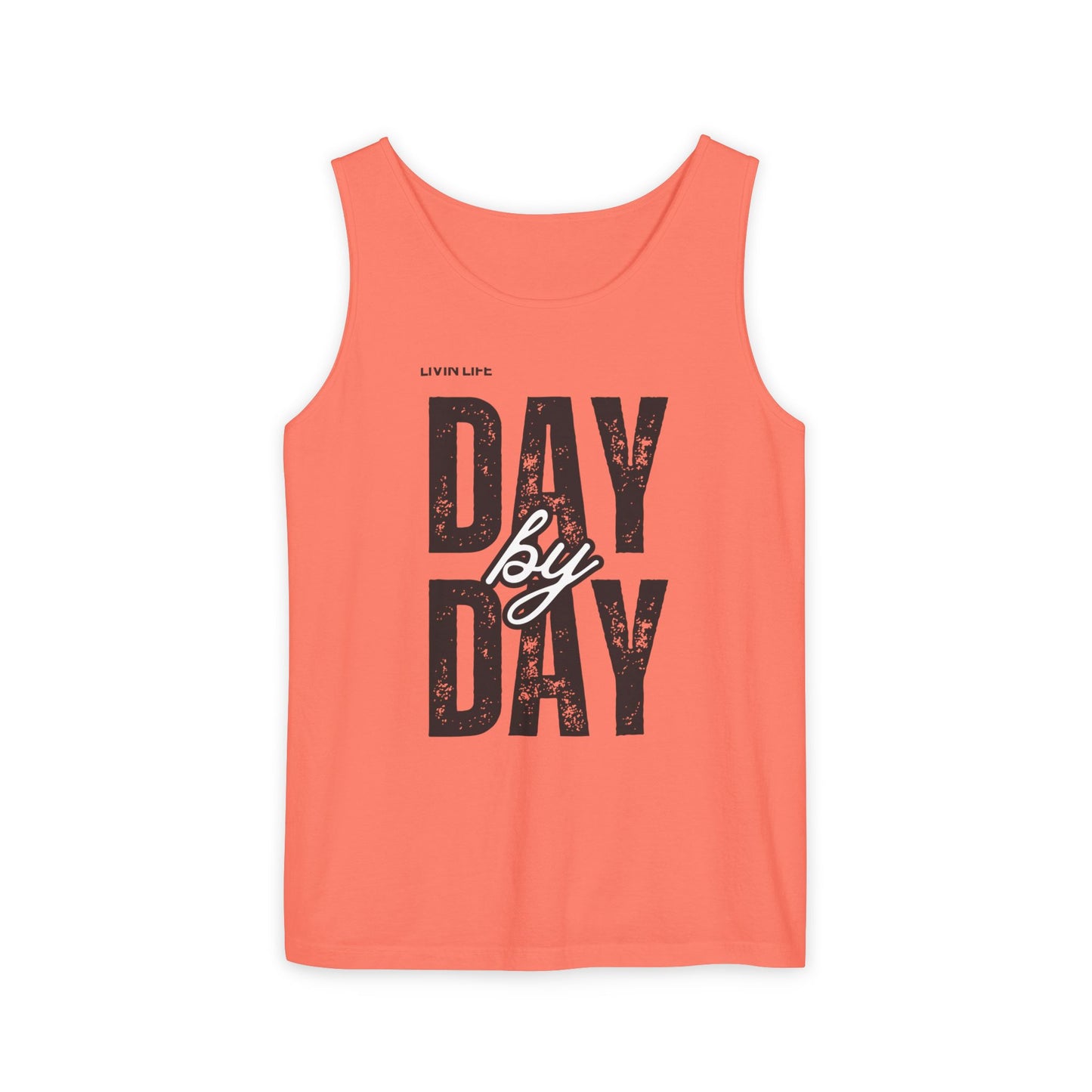 Livin Life Day by Day Unisex Jersey Short Sleeve Tank