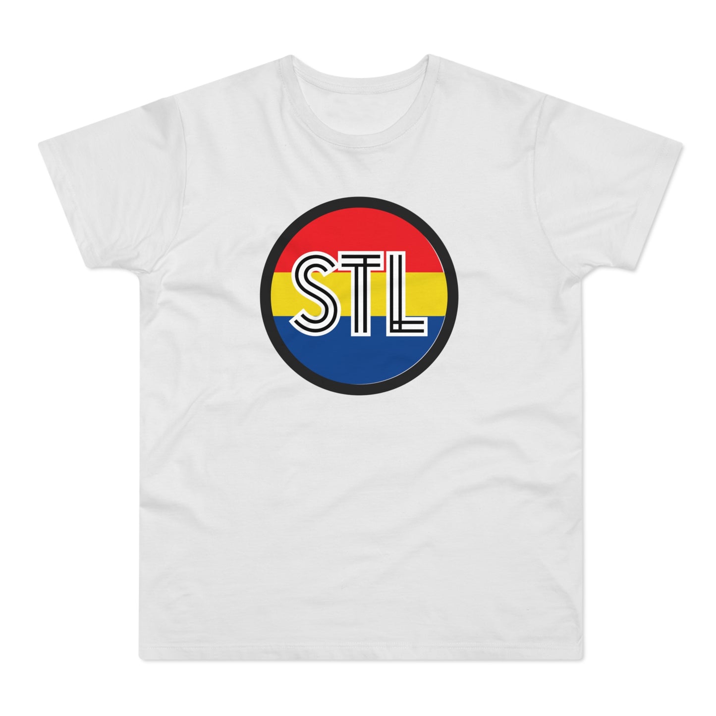 STL City Flag Shirt Single Jersey Men's T-shirt