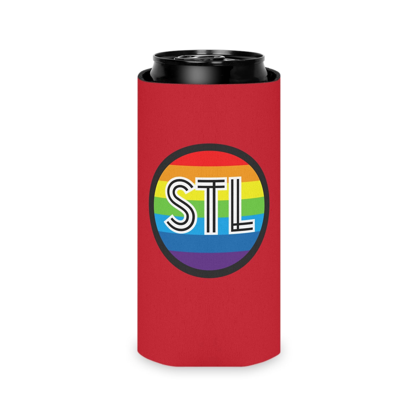 PRIDE Retro STL Can Cooler - Perfect for Parties & Gifts