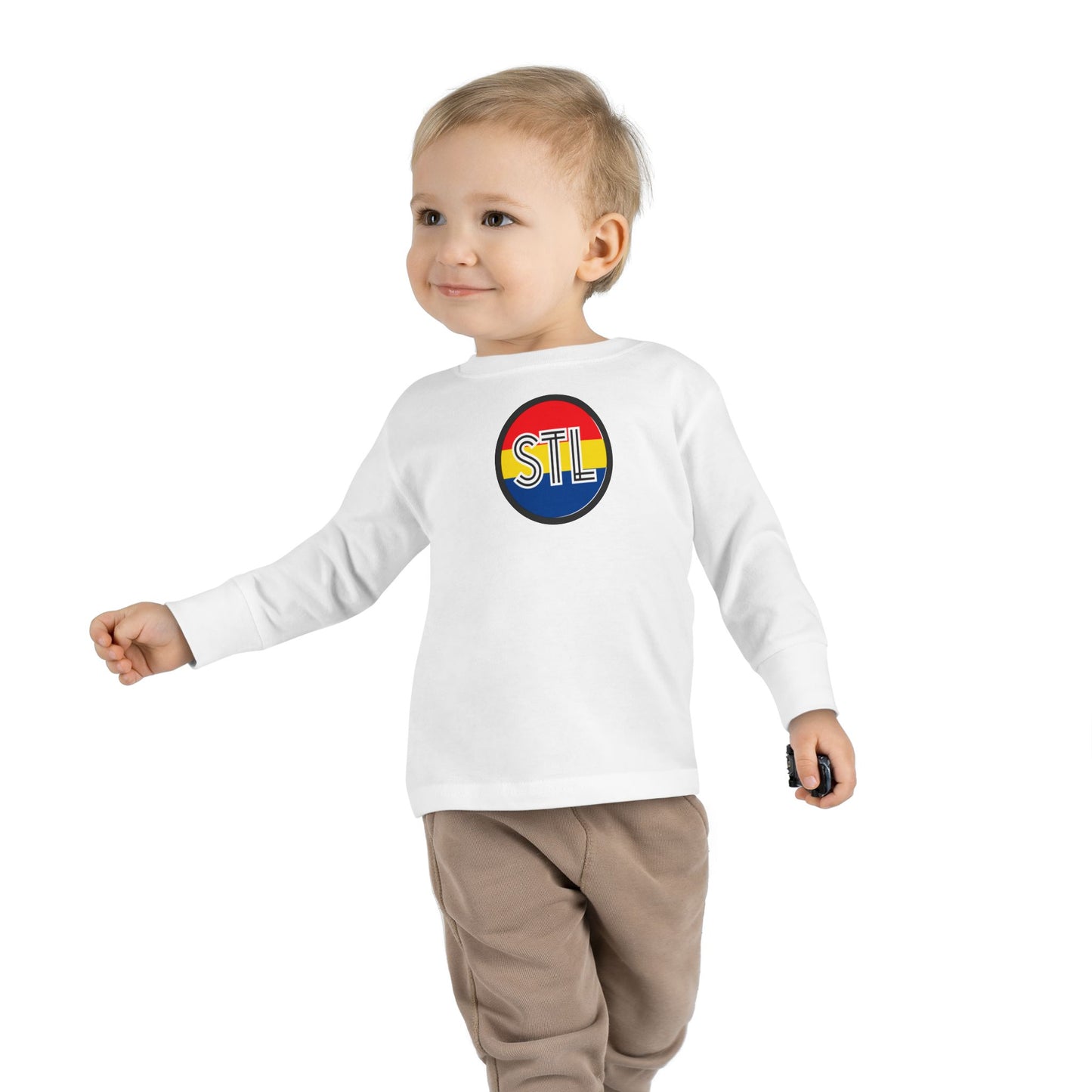 Colorful STL Toddler Long Sleeve Tee - Fun and Stylish Pediatric Apparel