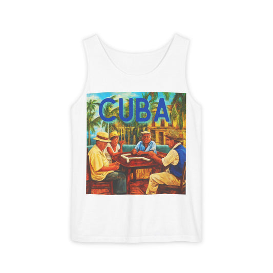 CUBA Dominoes Single Jersey Men's Tank