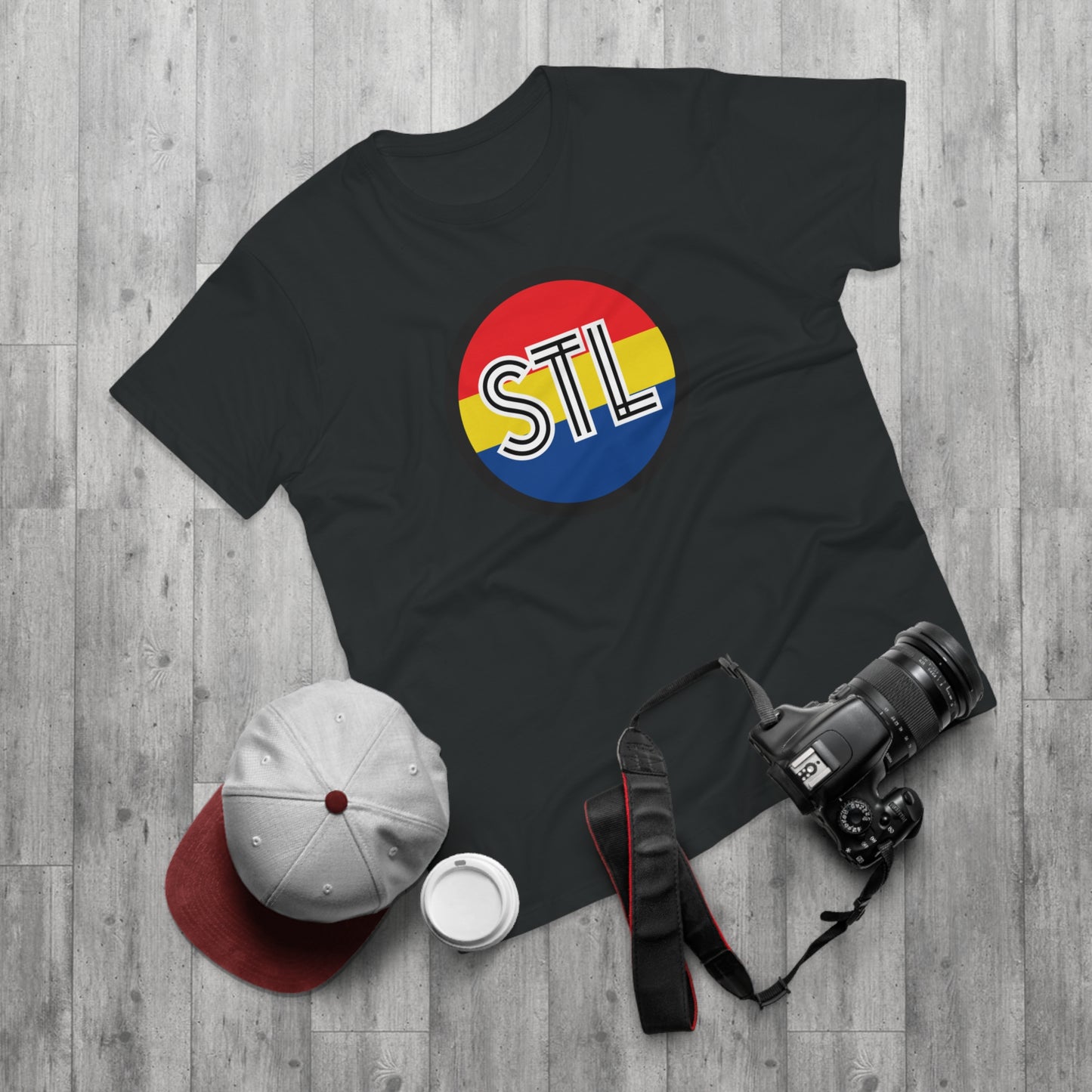 STL City Flag Shirt Single Jersey Men's T-shirt