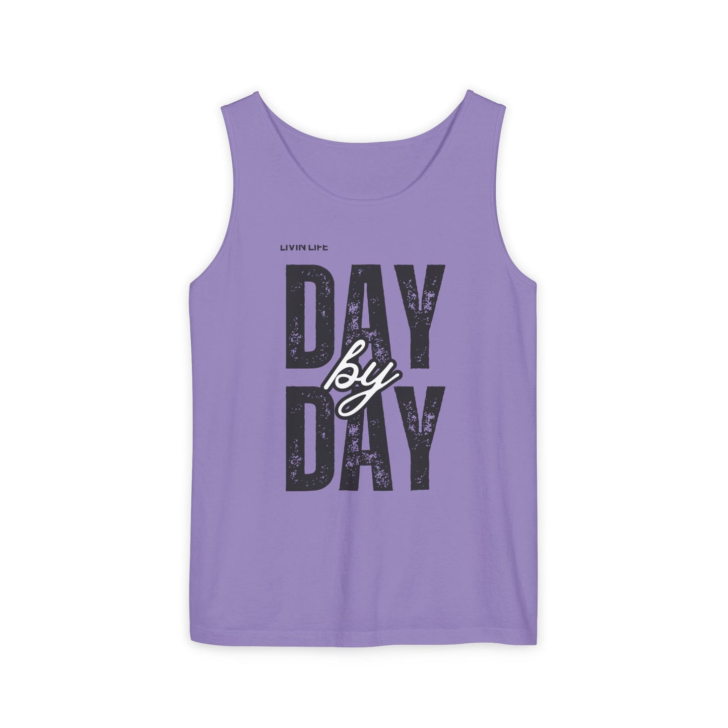 Livin Life Day by Day Unisex Jersey Short Sleeve Tank