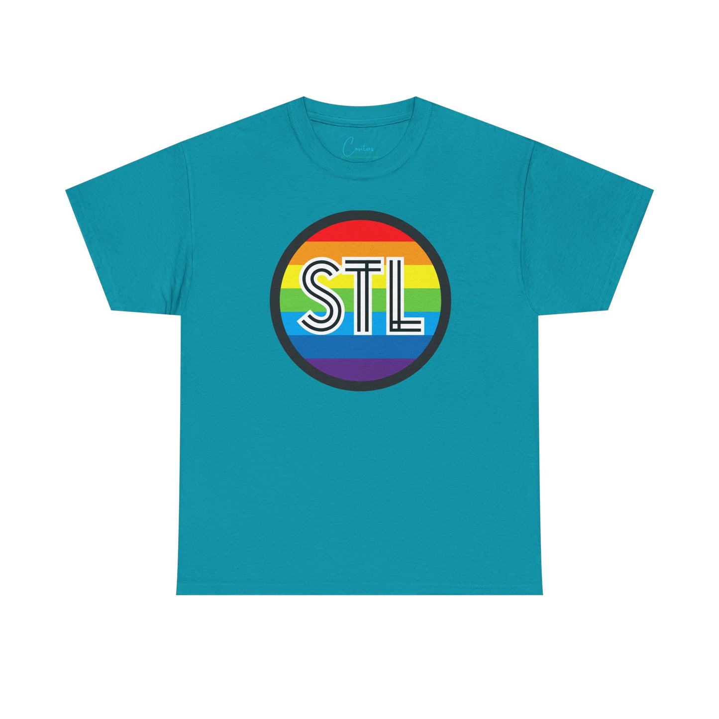 STL Saint Louis Pride Rainbow Unisex Heavy Cotton Tee